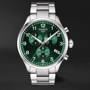  Shop Authentic Tissot Chrono XL Classic Green Dial Silver Steel Strap Watch for Men - T116.617.11.092.00 - Luxxuri
