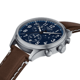  Shop Authentic Tissot Chrono XL Vintage Blue Dial Brown Leather Strap Watch For Men - T116.617.16.042.00 - Luxxuri