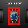  Shop Authentic Tissot Chrono XL Blue Dial Brown Leather Strap Watch For Men - T116.617.36.047.00 - Luxxuri