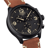  Shop Authentic Tissot T Sport Chrono XL Black Dial Brown Leather Strap Watch For Men - T116.617.36.057.00 - Luxxuri