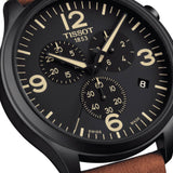  Shop Authentic Tissot T Sport Chrono XL Black Dial Brown Leather Strap Watch For Men - T116.617.36.057.00 - Luxxuri