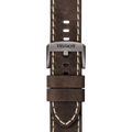 Tissot T Sport Chrono XL Green Dial Brown Leather Strap Watch For Men - T116.617.36.097.00