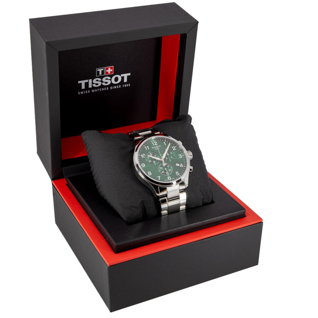  Shop Authentic Tissot Chrono XL Classic Green Dial Silver Steel Strap Watch for Men - T116.617.11.092.00 - Luxxuri