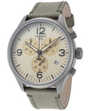  Shop Authentic Tissot T Sport Chrono XL Beige Dial Green Nylon Strap Watch for Men - T116.617.37.267.00 - Luxxuri