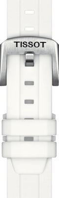 Tissot Seastar 1000 Mother of Pearl White Dial White Rubber Strap Watch for Women - T120.210.17.116.00