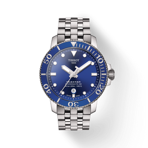  Shop Authentic Tissot Seastar 1000 Powermatic 80 Blue Dial Silver Steel Strap Watch For Men - T120.407.11.041.00 - Luxxuri