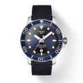 Tissot Seastar 1000 Powermatic 80 Silicium Blue Dial Blue Nylon Strap Watch For Men - T120.407.17.041.01