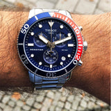  Shop Authentic Tissot Seastar 1000 Chronograph Blue Dial Silver Steel Strap Watch For Men - T120.417.11.041.03 - Luxxuri