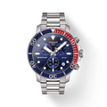 Tissot Seastar 1000 Chronograph Blue Dial Silver Steel Strap Watch For Men - T120.417.11.041.03