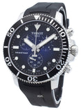  Shop Authentic Tissot Seastar 1000 Chronograph Blue Dial Black Rubber Strap Watch For Men - T120.417.17.041.00 - Luxxuri