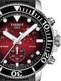  Shop Authentic Tissot Seastar 1000 Chronograph Red Dial Black Rubber Strap Watch For Men - T120.417.17.421.00 - Luxxuri