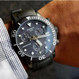  Shop Authentic Tissot Seastar 1000 Chronograph Black Dial Black Rubber Strap Watch For Men - T120.417.37.051.02 - Luxxuri