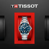  Shop Authentic Tissot Seastar 1000 Lady Blue Dial Silver Steel Strap Watch For Women - T120.210.11.041.00 - Luxxuri