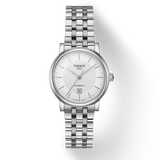  Shop Authentic Tissot T Classic Carson Premium Silver Dial Silver Steel Strap Watch for Women - T122.207.11.031.00 - Luxxuri