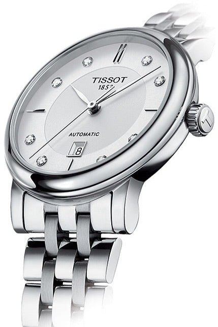  Shop Authentic Tissot Carson Premium Automatic Lady Diamonds Silver Dial Silver Steel Strap Watch for Women - T122.207.11.036.00 - Luxxuri
