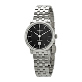  Shop Authentic Tissot T Classic Carson Premium Automatic Lady Black Dial Silver Steel Strap Watch for Women - T122.207.11.051.00 - Luxxuri