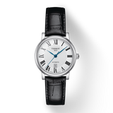  Shop Authentic Tissot Carson Premium Automatic Lady Silver Dial Black Leather Strap Watch for Women - T122.207.16.033.00 - Luxxuri