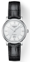  Shop Authentic Tissot Carson Premium Lady Born to Be Brace Special Edition Silver Dial Black Leather Strap Watch for Women - T122.207.16.036.00 - Luxxuri