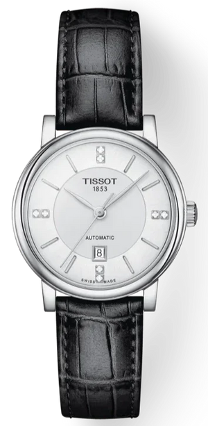  Shop Authentic Tissot Carson Premium Lady Born to Be Brace Special Edition Silver Dial Black Leather Strap Watch for Women - T122.207.16.036.00 - Luxxuri