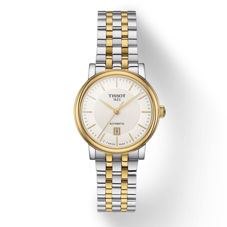  Shop Authentic Tissot T Classic Carson Premium White Dial Two Tone Steel Strap Watch for Women - T122.207.22.031.00 - Luxxuri