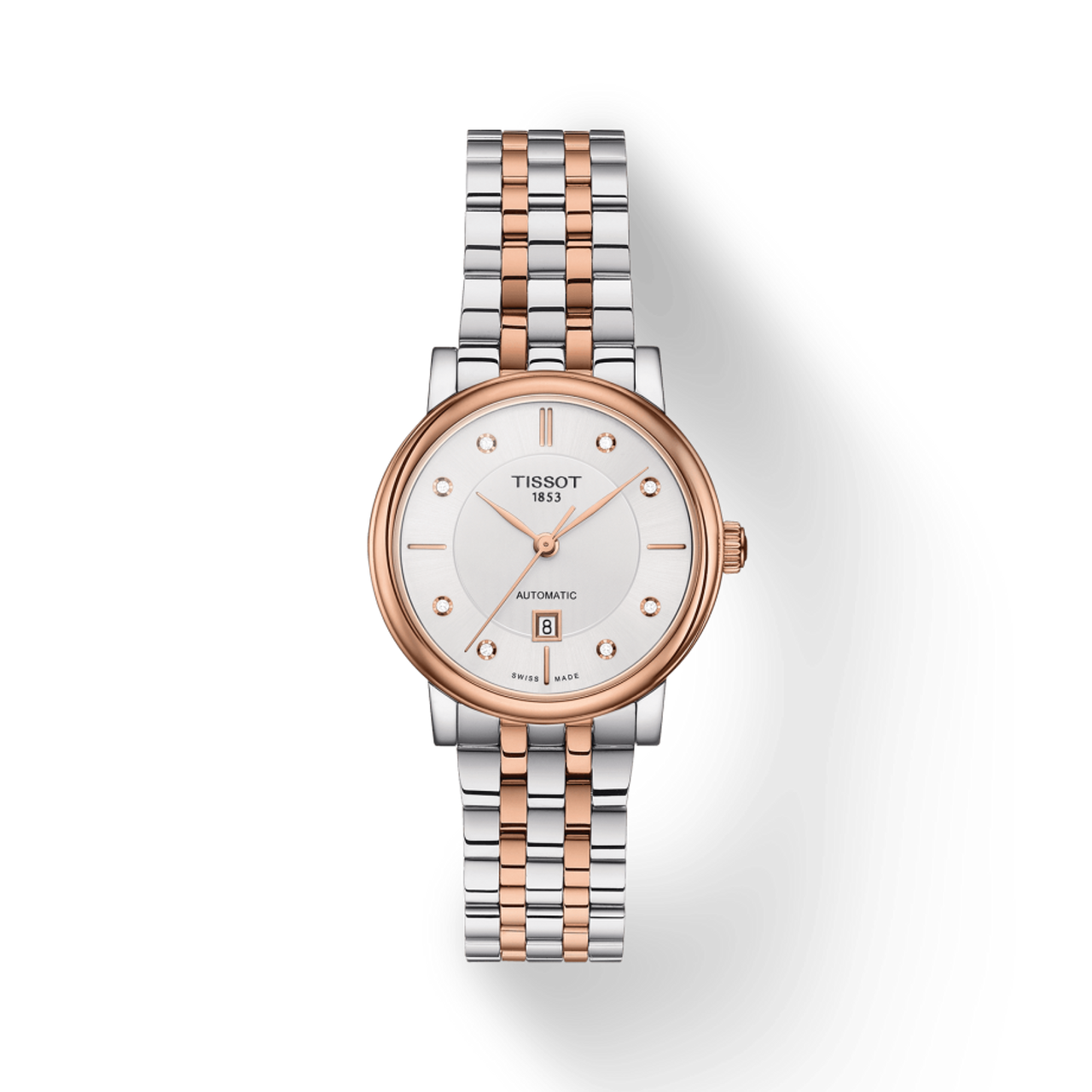  Shop Authentic Tissot T Classic Carson Premium Diamonds White Dial Two Tone Steel Strap Watch for Women - T122.207.22.036.00 - Luxxuri