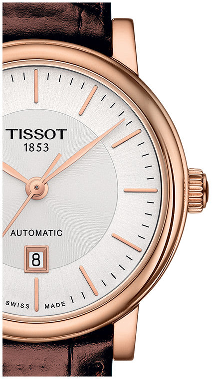  Shop Authentic Tissot T Classic Carson Premium White Dial Brown Leather Strap Watch for Women - T122.207.36.031.00 - Luxxuri