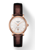  Shop Authentic Tissot T Classic Carson Premium White Dial Brown Leather Strap Watch for Women - T122.207.36.031.00 - Luxxuri