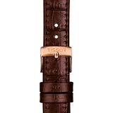  Shop Authentic Tissot T Classic Carson Premium White Dial Brown Leather Strap Watch for Women - T122.207.36.031.00 - Luxxuri