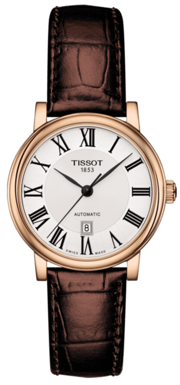  Shop Authentic Tissot T Classic Carson Premium White Dial Brown Leather Strap Watch for Women - T122.207.36.033.00 - Luxxuri