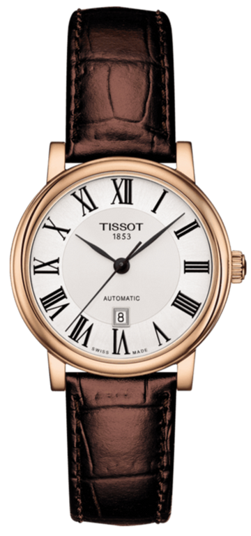  Shop Authentic Tissot T Classic Carson Premium White Dial Brown Leather Strap Watch for Women - T122.207.36.033.00 - Luxxuri