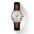  Shop Authentic Tissot T Classic Carson Premium White Dial Brown Leather Strap Watch for Women - T122.207.36.033.00 - Luxxuri