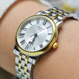  Shop Authentic Tissot T Classic Carson Lady Premium Silver Dial Two Tone Steel Strap Watch For Women - T122.210.22.033.00 - Luxxuri