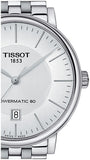  Shop Authentic Tissot T Classic Carson Premium Powermatic 80 White Dial Silver Steel Strap Watch For Men - T122.407.11.031.00 - Luxxuri