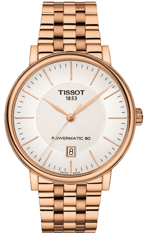  Shop Authentic Tissot T Classic Carson Premium Automatic White Dial Rose Gold Steel Strap Watch for Men - T122.407.33.031.00 - Luxxuri