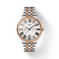 Tissot T Classic Carson Premium Silver Dial Two Tone Steel Strap Watch For Men - T122.410.22.033.00