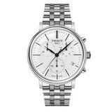  Shop Authentic Tissot Carson Premium White Dial Silver Steel Strap Watch For Men - T122.417.11.011.00 - Luxxuri