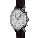  Shop Authentic Tissot Carson Premium Chronograph White Dial Brown Leather Strap Watch For Men - T122.417.16.011.00 - Luxxuri