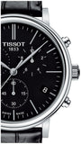  Shop Authentic Tissot Carson Premium Chronograph Black Dial Black Leather Strap Watch For Men - T122.417.16.051.00 - Luxxuri