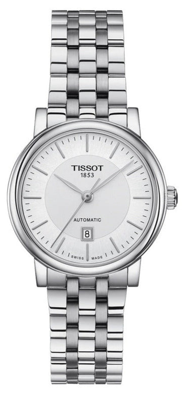  Shop Authentic Tissot T Classic Carson Premium Silver Dial Silver Steel Strap Watch for Women - T122.207.11.031.00 - Luxxuri