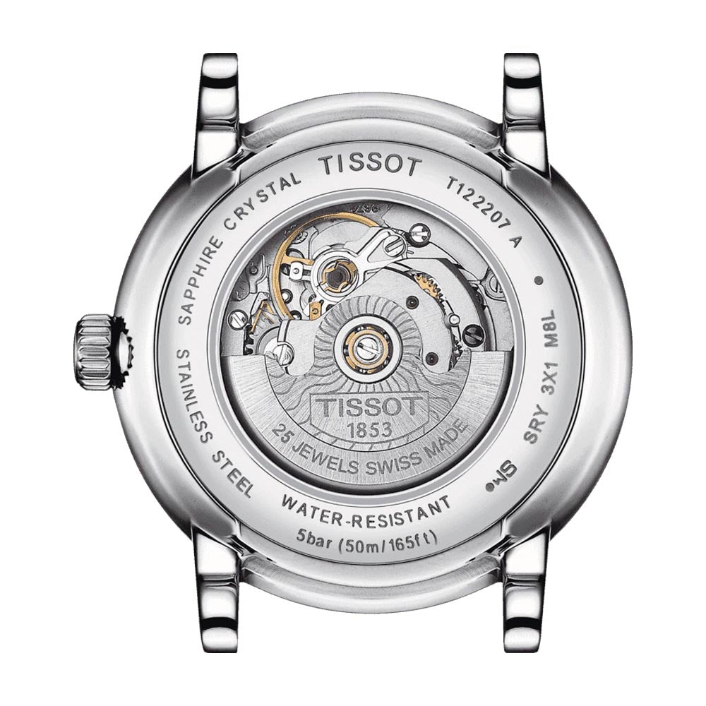  Shop Authentic Tissot T Classic Carson Premium Silver Dial Silver Steel Strap Watch for Women - T122.207.11.031.00 - Luxxuri
