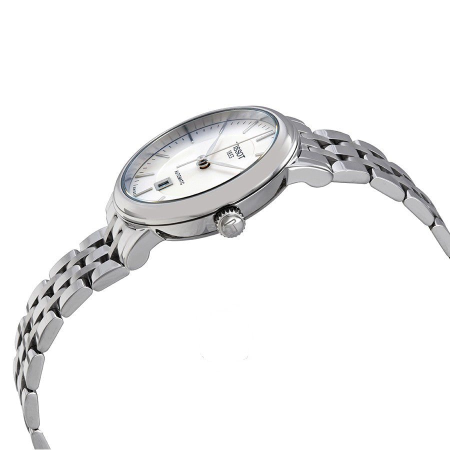  Shop Authentic Tissot T Classic Carson Premium Silver Dial Silver Steel Strap Watch for Women - T122.207.11.031.00 - Luxxuri