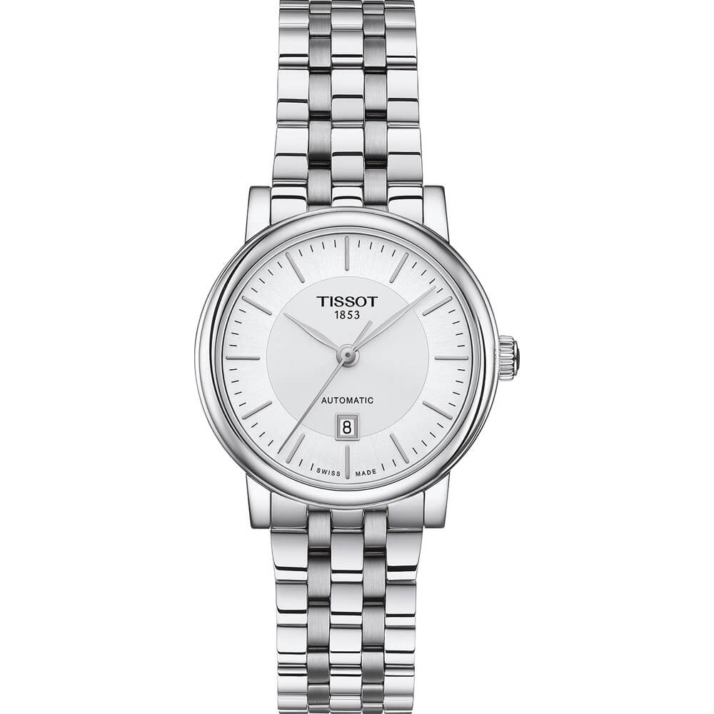  Shop Authentic Tissot T Classic Carson Premium Silver Dial Silver Steel Strap Watch for Women - T122.207.11.031.00 - Luxxuri