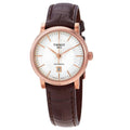  Shop Authentic Tissot T Classic Carson Premium White Dial Brown Leather Strap Watch for Women - T122.207.36.031.00 - Luxxuri