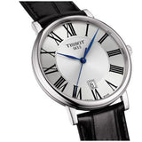  Shop Authentic Tissot Carson Premium Silver Dial Black Leather Strap Watch For Men - T122.410.16.033.00 - Luxxuri