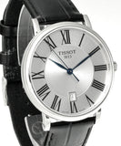  Shop Authentic Tissot Carson Premium Silver Dial Black Leather Strap Watch For Men - T122.410.16.033.00 - Luxxuri