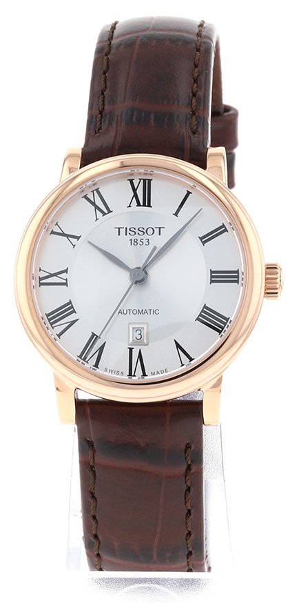  Shop Authentic Tissot T Classic Carson Premium White Dial Brown Leather Strap Watch for Women - T122.207.36.033.00 - Luxxuri