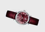  Shop Authentic Tissot Carson Premium Lady Maroon Dial Maroon Leather Strap Watch For Women - T122.210.16.373.00 - Luxxuri