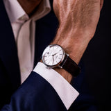  Shop Authentic Tissot T-Classic Powermatic 80 Silver Dial Brown Leather Strap Watch For Men - T122.407.16.031.00 - Luxxuri