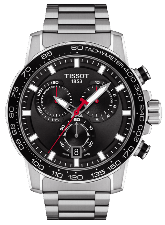  Shop Authentic Tissot Supersport Chrono Black Dial Silver Steel Strap Watch For Men - T125.617.11.051.00 - Luxxuri