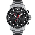  Shop Authentic Tissot Supersport Chrono Black Dial Silver Steel Strap Watch For Men - T125.617.11.051.00 - Luxxuri